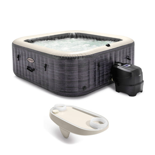 Intex 6 Person 140 Jet Vinyl Inflatable Hot Tub Wayfair